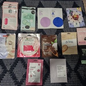 Skin care sheet masks